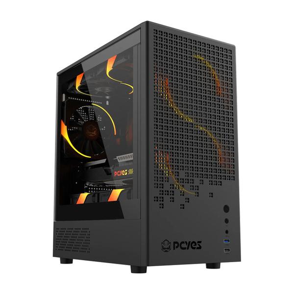 Gabinete Gamer PCYES Ozara Black Vulcan - Gozrbv - PCYES