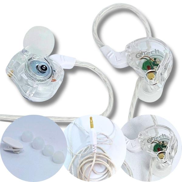 Fone de ouvido para Academia Corrida Esporte In Ear cabo reforçado Alta Definição P2 3,5mm