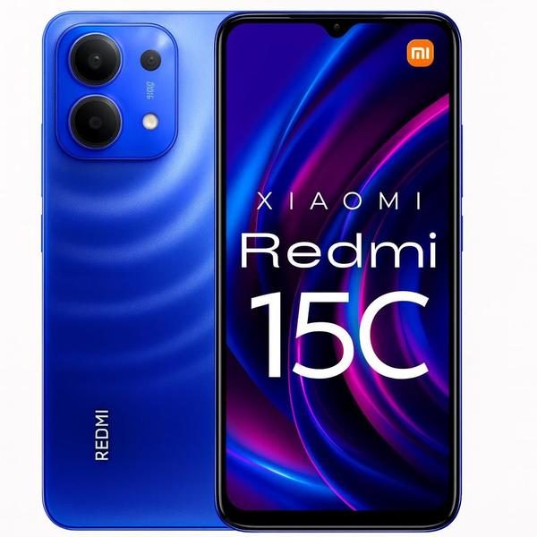 Smartphone Celular Xiaomi Redmi 15C 256GB 8GB Ramboost Versão Global 50MP Câmera 120Hz Bateria de 6000mAh Dual SIM Chip Superior a Redmi 13C Smartphone Celular Xiaomi Redmi 15C 256GB 8GB Ramboost Versão Global 50MP Câmera 120Hz Bateria de 6000mAh Dual SIM Chip Superior a Redmi 13C