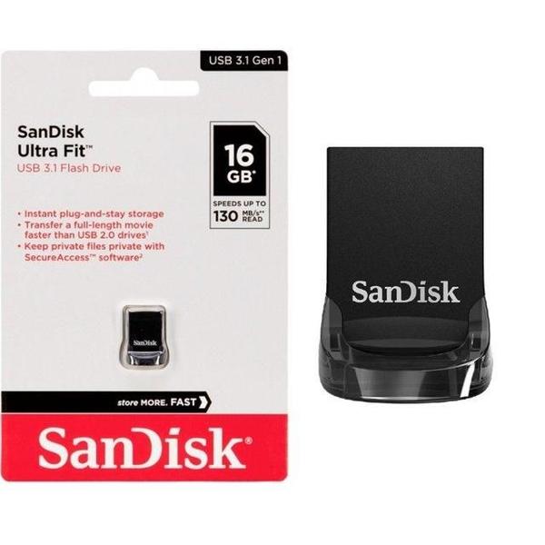 Pen Drive 16GB Sandisk Z430 Ultra Fit USB 3.1 Pen Drive 16GB Sandisk Z430 Ultra Fit USB 3.1