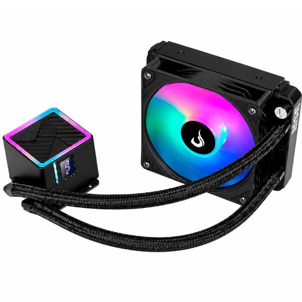 Water Cooler Gamer Rise Mode Black, 120mm, ARGB Rainbow, AMD/Intel, Preto - RM-WCB-01-RBW