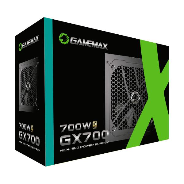 Fonte gamemax gx700 700w 80 plus gold pfc ativo preta