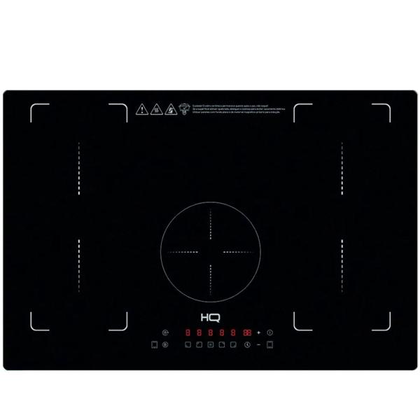 Cooktop / Fogão de Indução HQ 5 Bocas Free Zone 90cm, Painel Touch, 220V, HQIDE9005 Preto Cooktop / Fogão de Indução HQ 5 Bocas Free Zone 90cm, Painel Touch, 220V, HQIDE9005 Preto