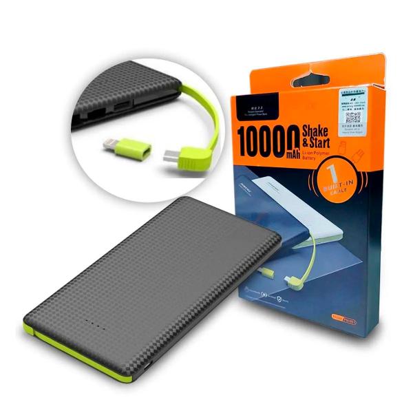 Bateria Power Bank Portátil 10000mah Carregador Rápido USB