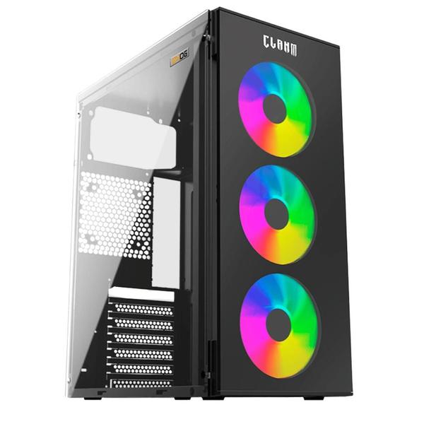 Gabinete Gamer Smog com 3 fans RGB