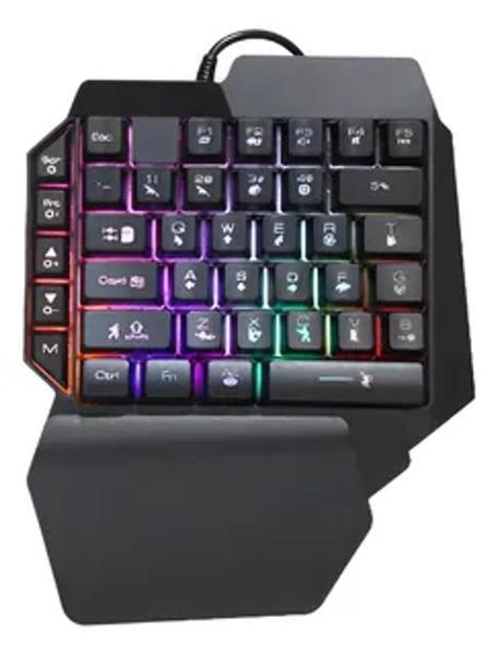 Teclado Gamer Compacto RGB One-Handed