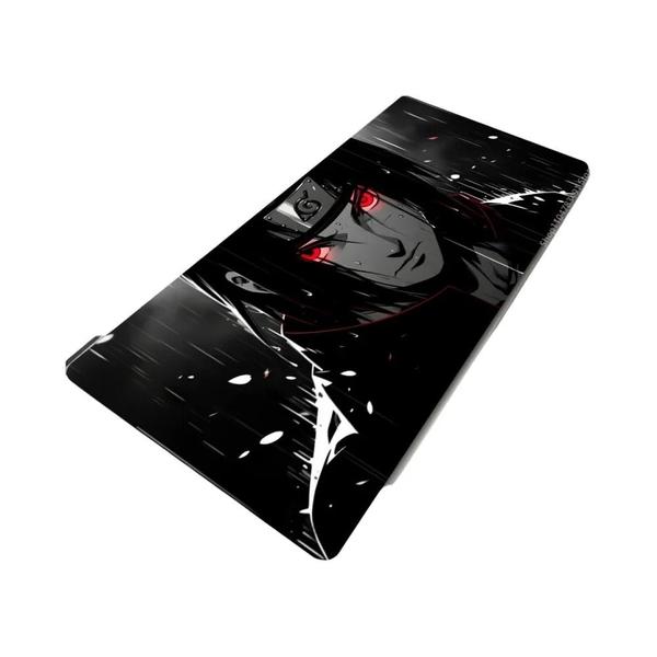 Mousepad Gamer XXL Naruto Itachi Uchiha 900x400 Grande Para Mesa Acessórios De Teclado Anime