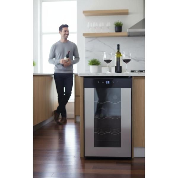 Adega Climatizada 8 Garrafas 25L Display Digital Led