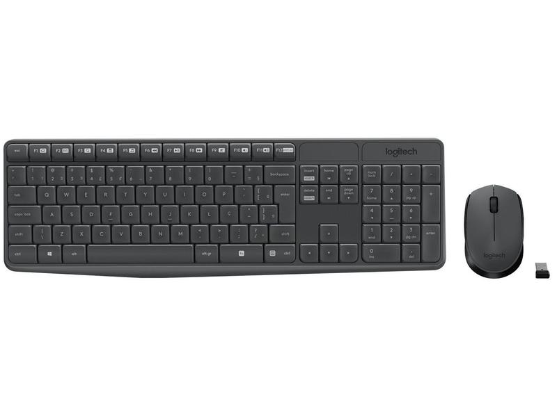 Kit Teclado e Mouse Sem Fio Logitech MK235 Kit Teclado e Mouse Sem Fio Logitech MK235