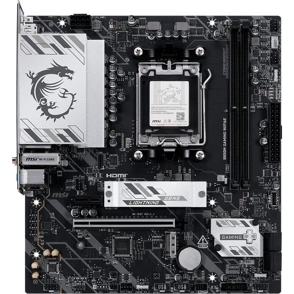 Placa-Mãe MSI B850M Gaming WiFi 6E, AMD AM5, mATX, DDR5 - B850MGWIFI6E