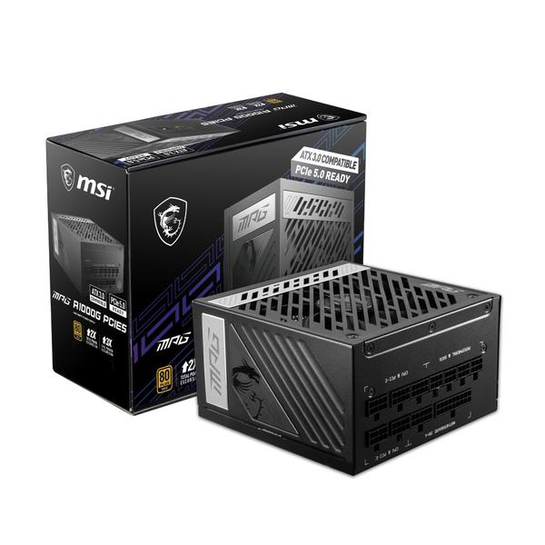 Fonte de alimentação MSI MPG A1000G PCIE 5 e ATX 3.0 1000W 80 Plus Gold Fonte de alimentação MSI MPG A1000G PCIE 5 e ATX 3.0 1000W 80 Plus Gold