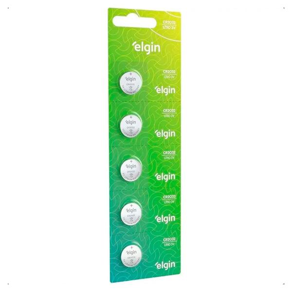 5 bateria litio cr2032 elgin botao 3v cartela com 5 un. 5 bateria litio cr2032 elgin botao 3v cartela com 5 un.