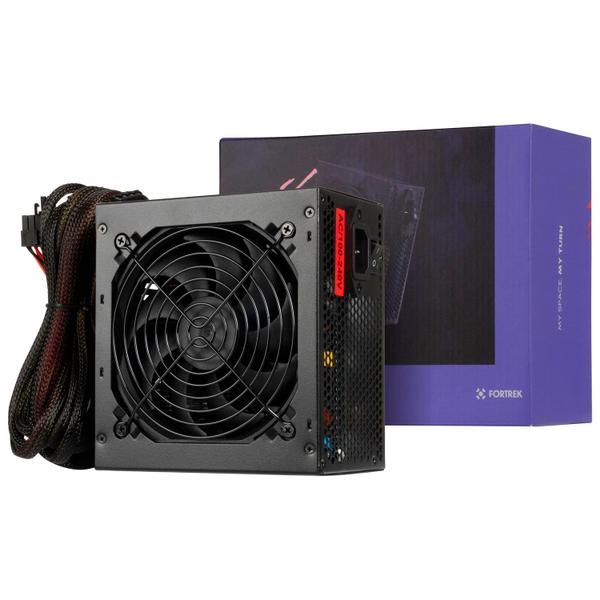 Fonte Gamer ATX Fortrek Black Hawk 500W Real, 80 Plus Bronze, PFC Ativo, Bivolt Automática, Silenciosa - 70459