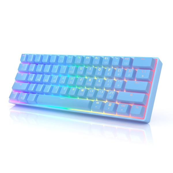 Teclado Mecânico Gamer HK GAMING GK61s 61 Teclas RGB