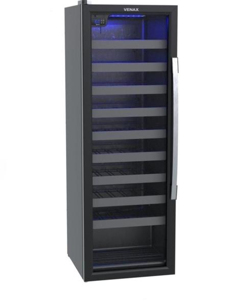 Adega Piubella 200 para 50 Garrafas Porta Invertida Preto 220v - Venax