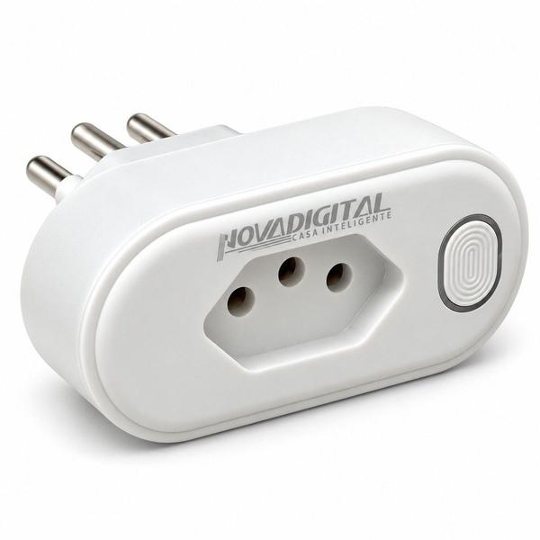 Tomada Inteligente Wi-Fi 20A com Medidor de Consumo de Energia Novadigital Alexa Google
