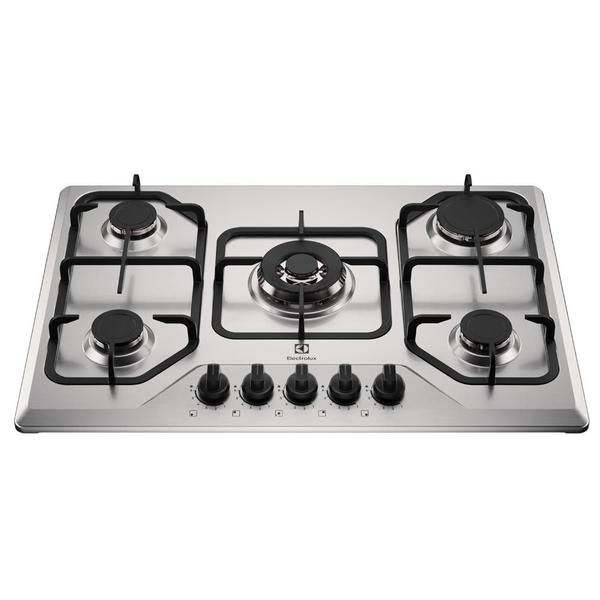 Cooktop 5 Bocas Electrolux KE5XC Inox Bivolt a Gás