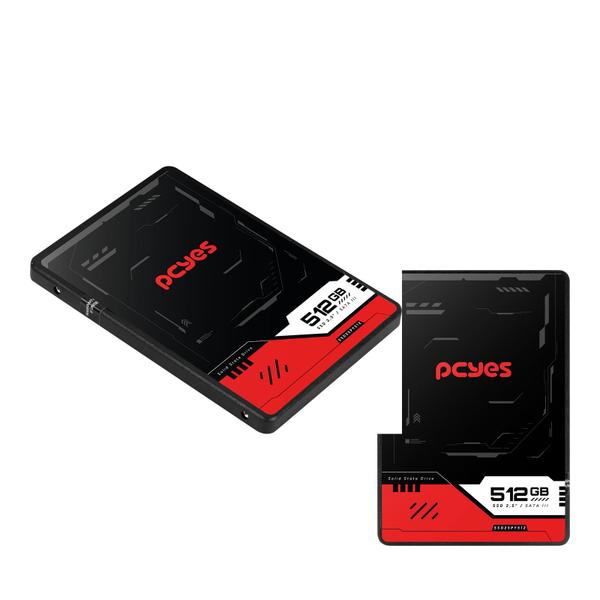 SSD PCYES PY512 512GB SATA Iii 2,5" Leitura 550MB/S Escrita 400MB/S - SSD25PY512 - PCYES