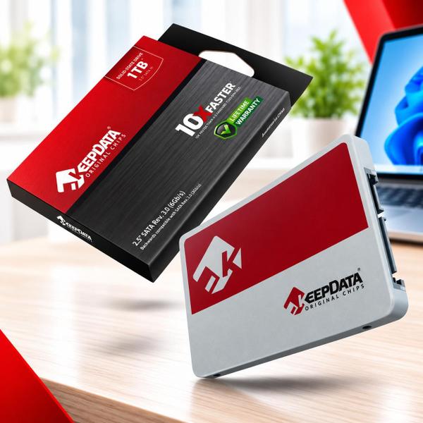 Keepdata Ssd Disco Sólido Interno 2.5 Sata III 256GB 512GB 1TB