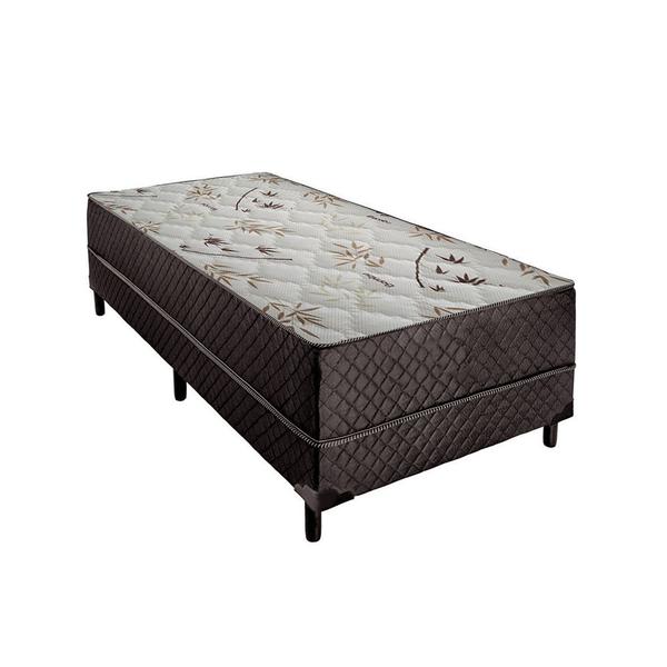 Cama Box Solteiro Colchão Aylla Espuma D33 Acolchões + Box Poliéster 54x88x188