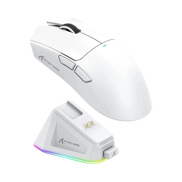 ATTACK SHARK X11 Mouse Gamer sem Fio, Tri-Mode, PAW3311, Até 1000 Hz, 593g