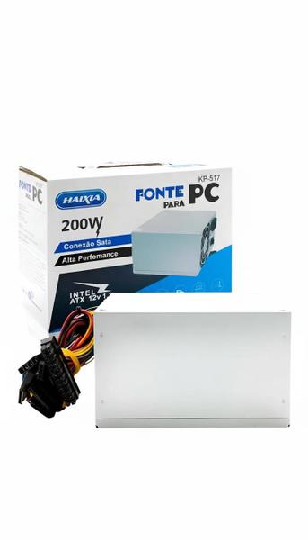 Fonte De Alimentação Atx 200w Super Silenciosa Haixia Pc Cor Fonte De Alimentação Atx 200w Super Silenciosa Haixia Pc Cor