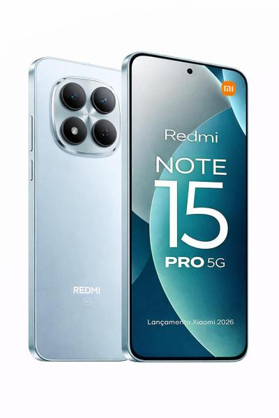 Xiaomi Redmi Note 15 Pro 5G 256GB 8GB RAM NFC Câmera 200MP Tela 6,83 120Hz Bateria 6580mAh 45w