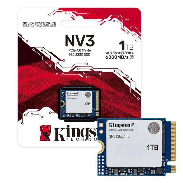 HD SSD M.2 Mini Kingston NV3 2230 1Tb PCIE 4.0 NVME 6000Mbs SNV3SM31T0 7431