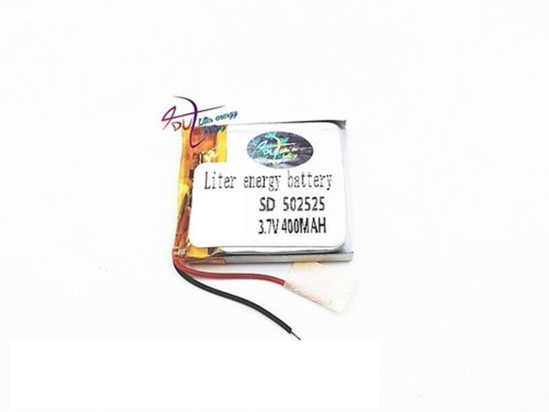 Bateria 3.7v 400 Mah 5mm X25mm X25mm 2 Fios 502525 Bateria 3.7v 400 Mah 5mm X25mm X25mm 2 Fios 502525