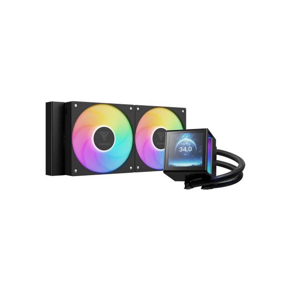 Water cooler gamdias chione p5 rgb 240mm amd/intel p5-240 com display preto Water cooler gamdias chione p5 rgb 240mm amd/intel p5-240 com display preto