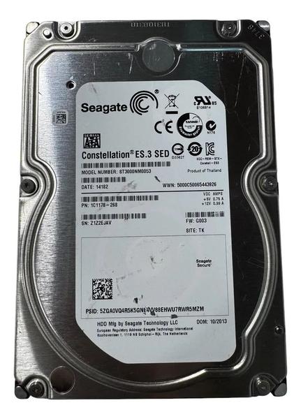 Disco Rigido Hd Interno 3tb St3000nm0035 Seagate Sata 3,5 Prateado
