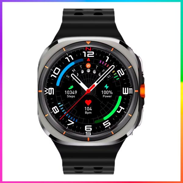 Smartwatch Inteligente MA27 Preto Ultra Style NFC Prova Dágua IP68 Amoled Responde Whats 47mm Relógio Watch Inteligente