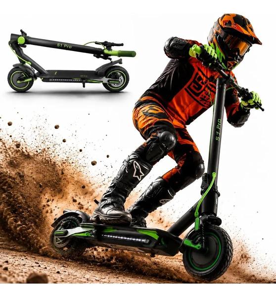 Patinete Elétrico Adulto S1 pro Dobrável 30km/h Até 120kg 2026 com amortecedor