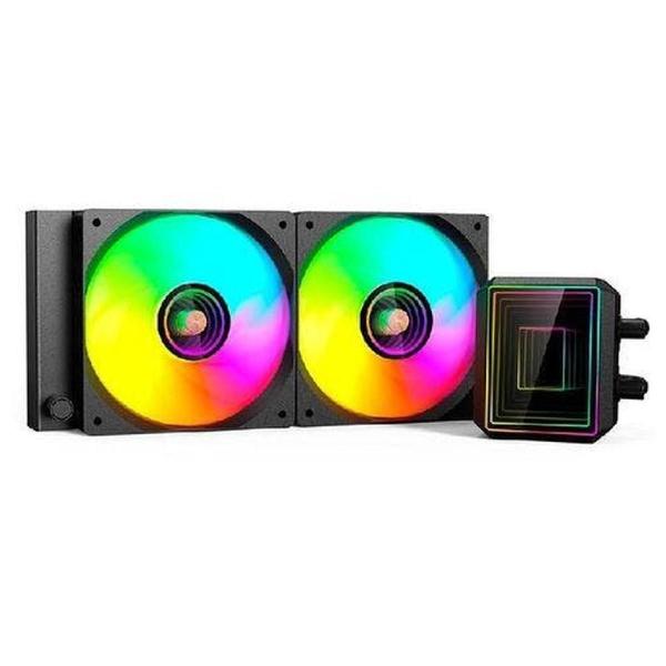 Water Cooler C3Tech FC-W240BKV2 (AMD / Intel) - 240mm - Iluminação ARGB - Preto