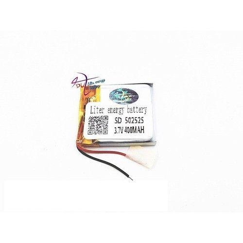 502525 2 Fios 400mah 3,7v 5mm X 25mm X 25mm Recarregavel