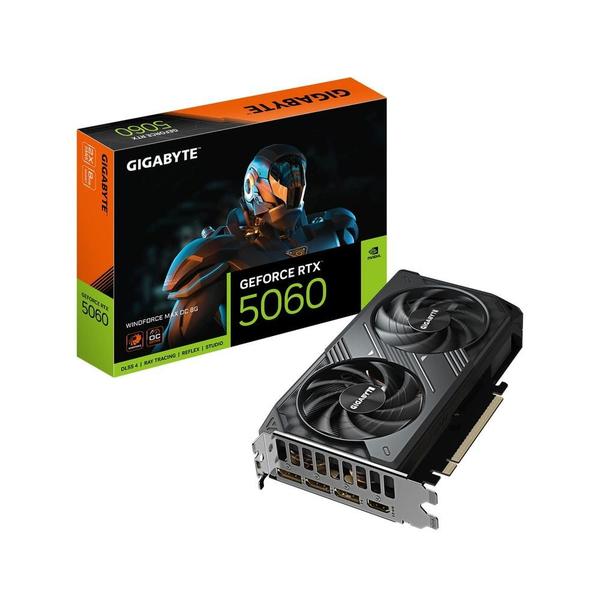 Placa de Vídeo Gigabyte GeForce RTX 5060 WindForce Max OC 8GB GDDR7