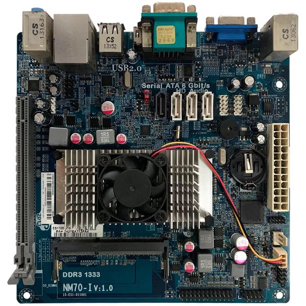 ECS NM70-I DDR3 Placa Mãe C/ Processador Intel Celeron 1007