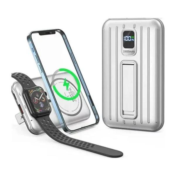 Bateria Portátil Power Bank Magsafe Magnética Compativel Com iPhone 11 12 13 14 15 16 17 18 10000mAh