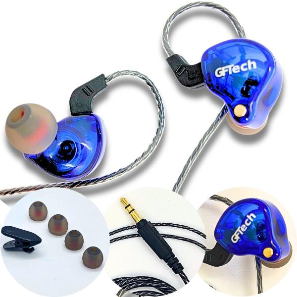 Fone de ouvido para Academia Corrida Esporte In Ear cabo reforçado Alta Definição P2 3,5mm