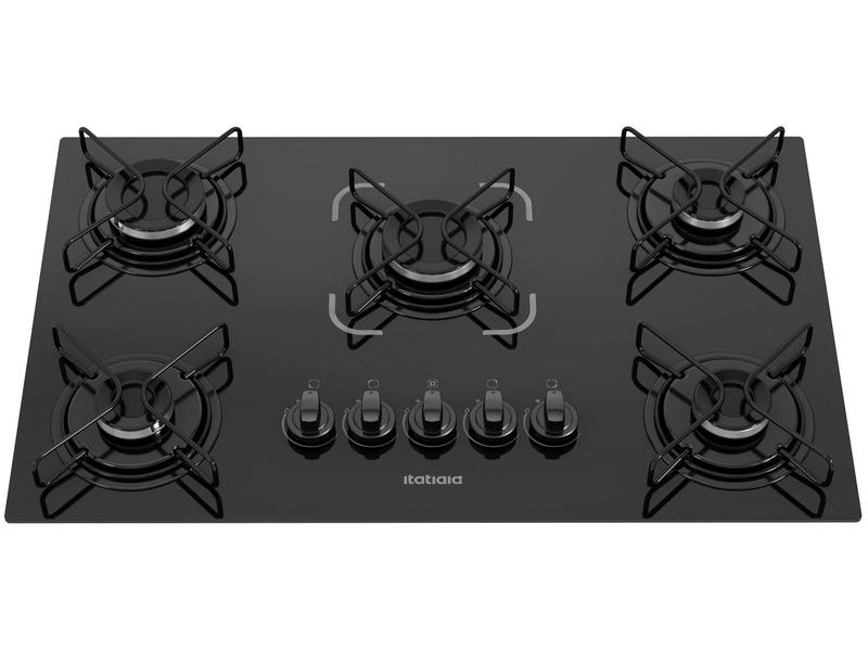 Cooktop 5 Bocas Itatiaia Essencial Preto Bivolt