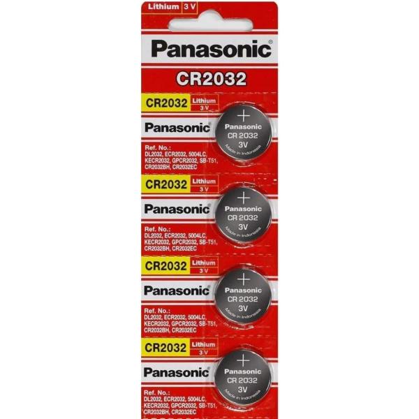 4 Bateria Moeda Cr2032 Panasonic 3v DL2032