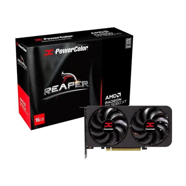 Placa de Vídeo PowerColor Reaper Radeon RX 9060 XT, 16GB, GDDR6, 128-bit, RX9060XT16G-A