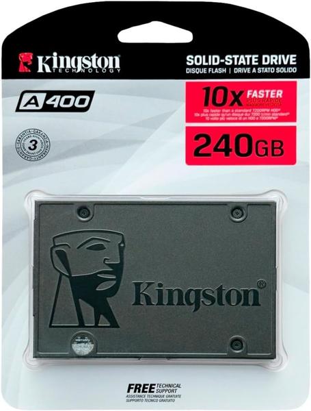 Ssd Kingston 240gb A400 Sata 3 Original Com Selo Holográfico