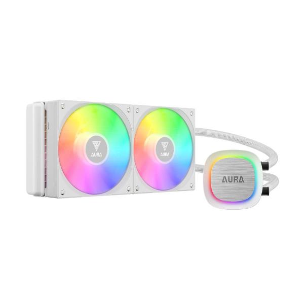 Water Cooler Gamdias Aura GL240 V2 WH (AMD / Intel) - 240mm - Iluminação aRGB - Branco Water Cooler Gamdias Aura GL240 V2 WH (AMD / Intel) - 240mm - Iluminação aRGB - Branco