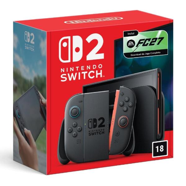 Nintendo Switch 2 + EA Sports FC 27, Com Joy-Con 2, BBESKB64D
