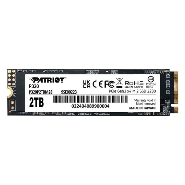 SSD M.2 Patriot 2TB NVMe PCIe Gen 3 - P320P2TBM28