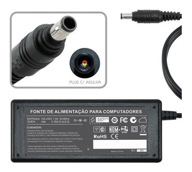 Fonte Carregador Para Samsung Np300e4c Rv411 Rv415 Rv420 500