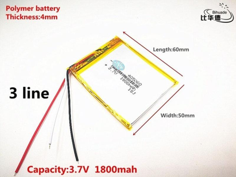 Bateria 4mmx50mmx60mm 1800mah Com 3 Fios
