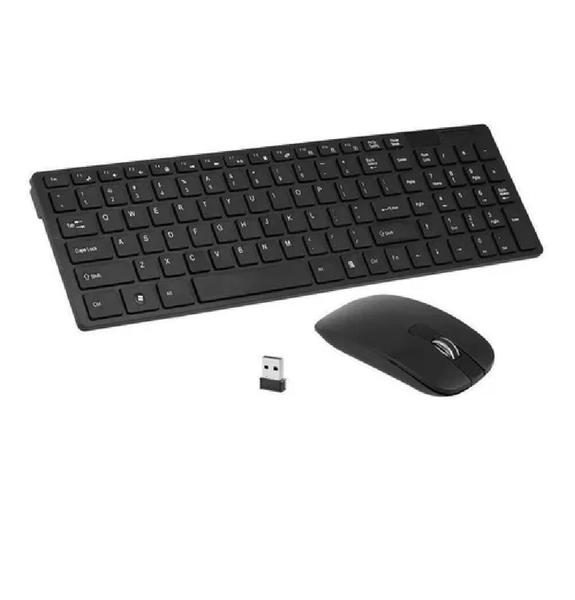 Kit Teclado E Mouse Sem Fio Wireless 2.4ghz 3200dpi Com Capa Silicone K06 Kit Teclado E Mouse Sem Fio Wireless 2.4ghz 3200dpi Com Capa Silicone K06