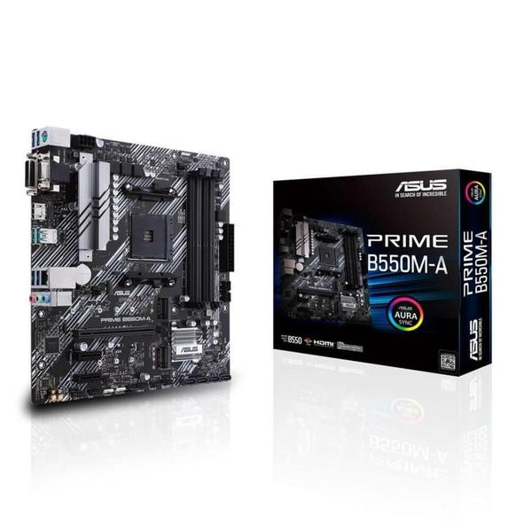 Placa Mãe Gamer Asus Prime B550m-a AM4 DDR4 Hdmi M2 B550